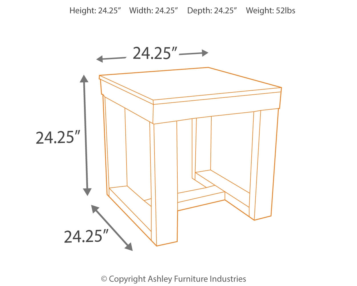 Watson 2 End Tables in Dark Brown - PKG008511