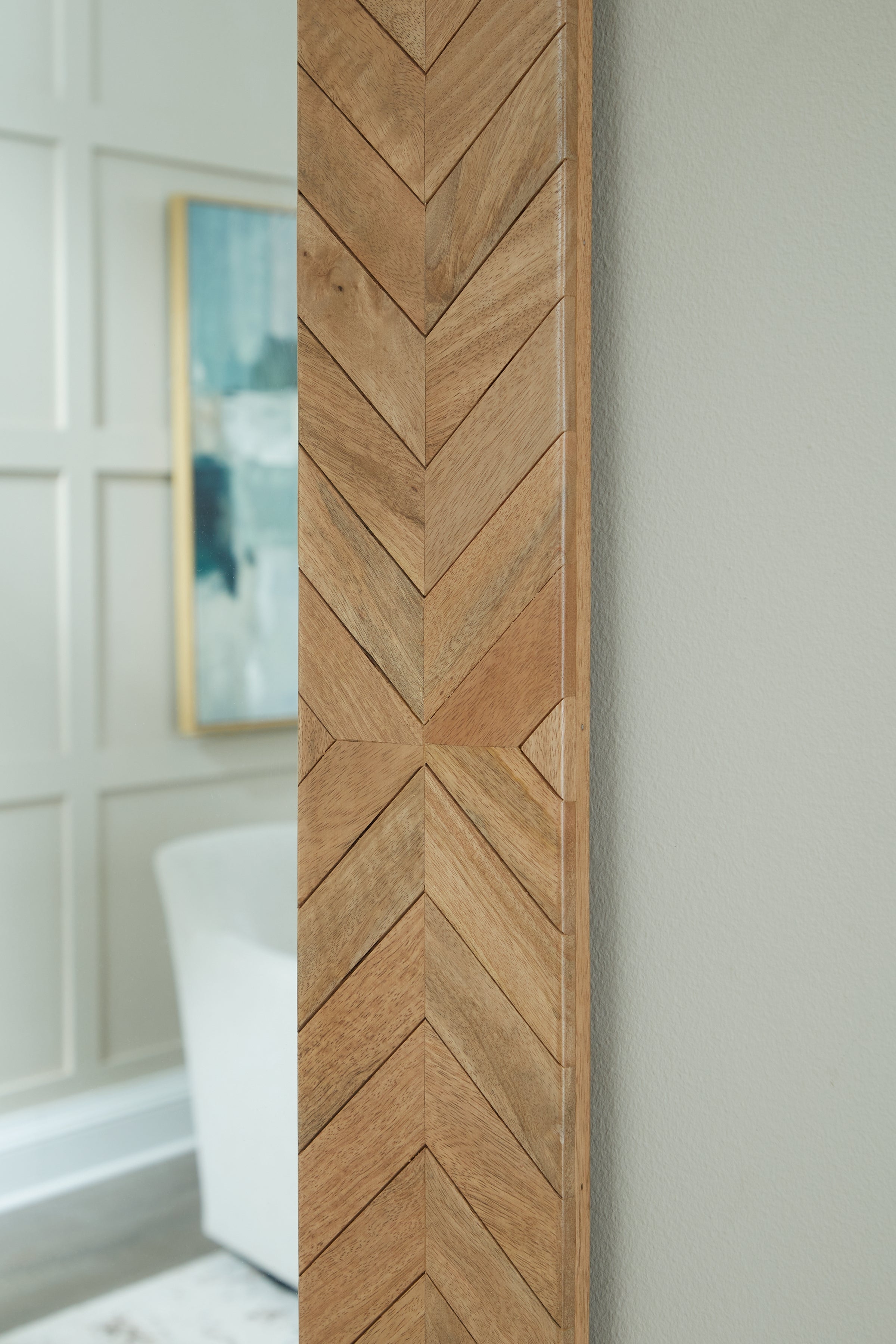 Waylane Brown Floor Mirror - A8010347