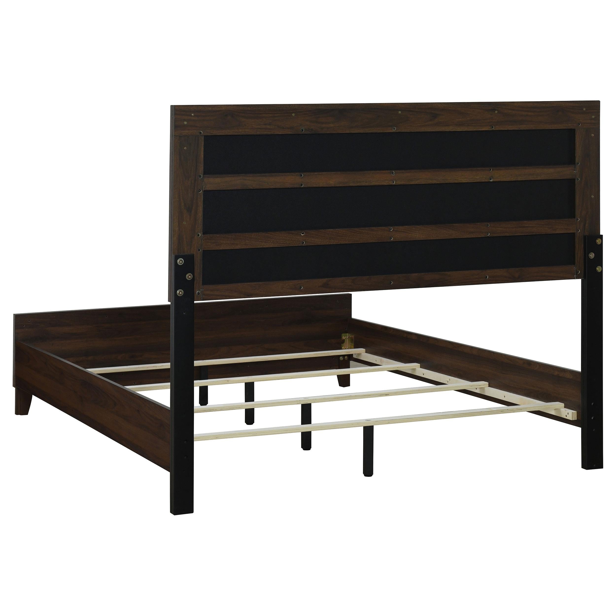 Welsley 50-inch Upholstered Queen Bed Walnut - 223441Q