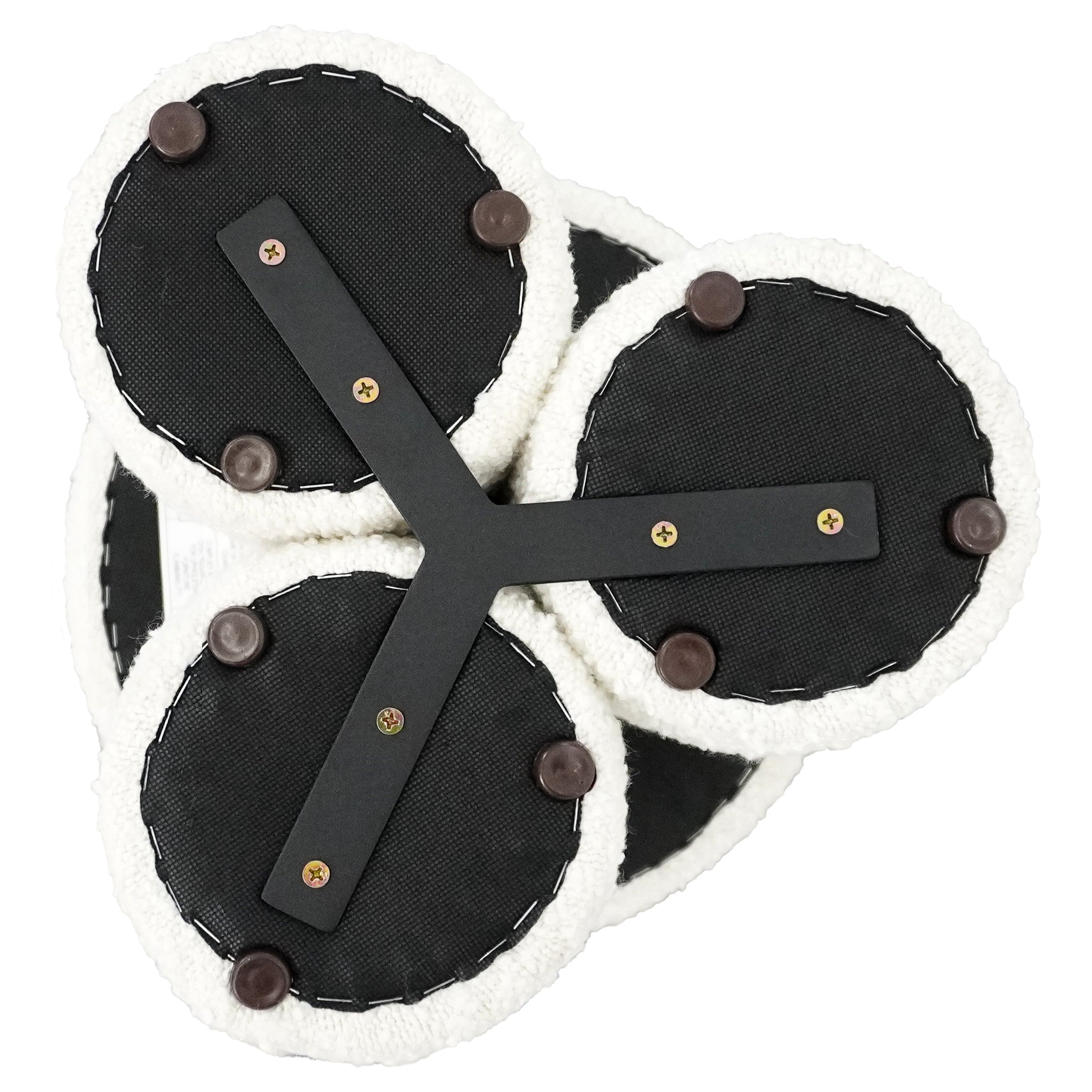 Wesley Ivory Boucle Stool - STL00501301