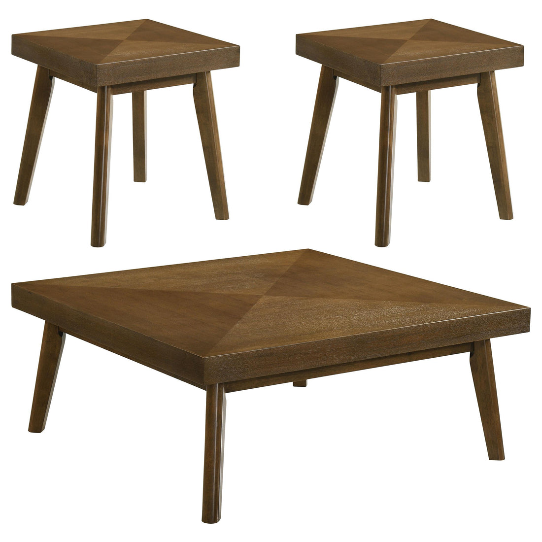 Westerly 3-piece Square Coffee and End Table Set Walnut - 707798-S3