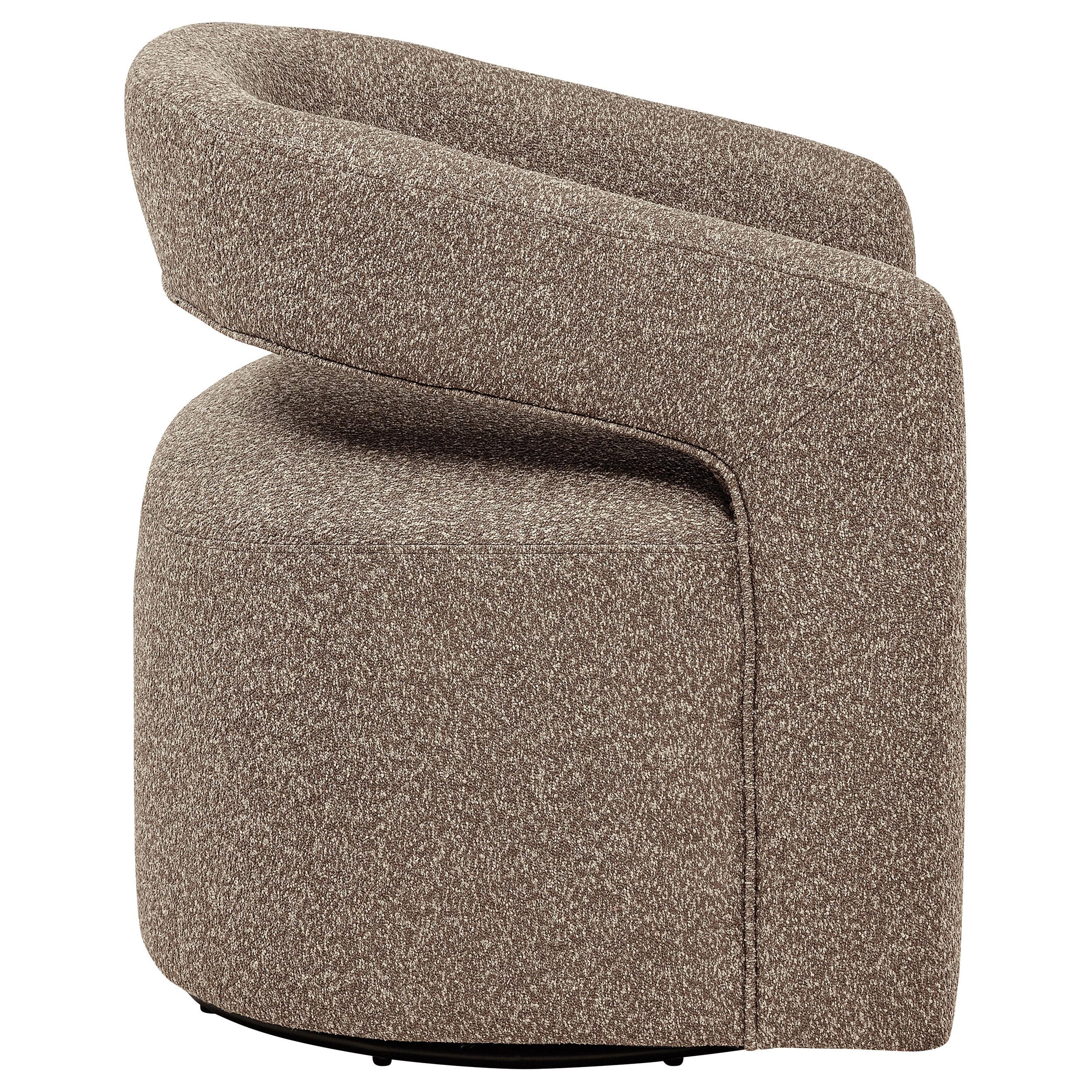 Westhill Boucle Upholstered Swivel Accent Chair Rocky Road - 907538