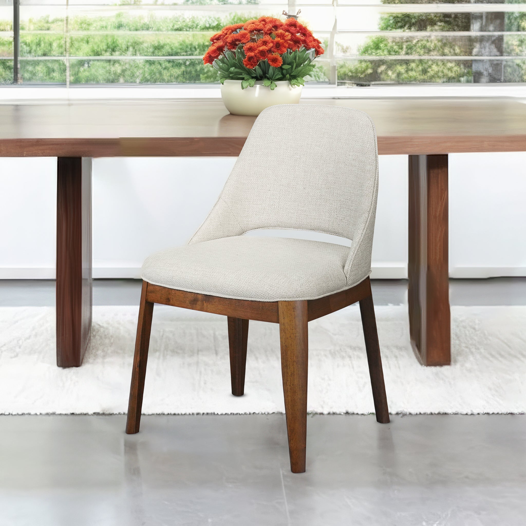 Weston Dining Chair Set of 2 - Beige Linen - DCH00904101