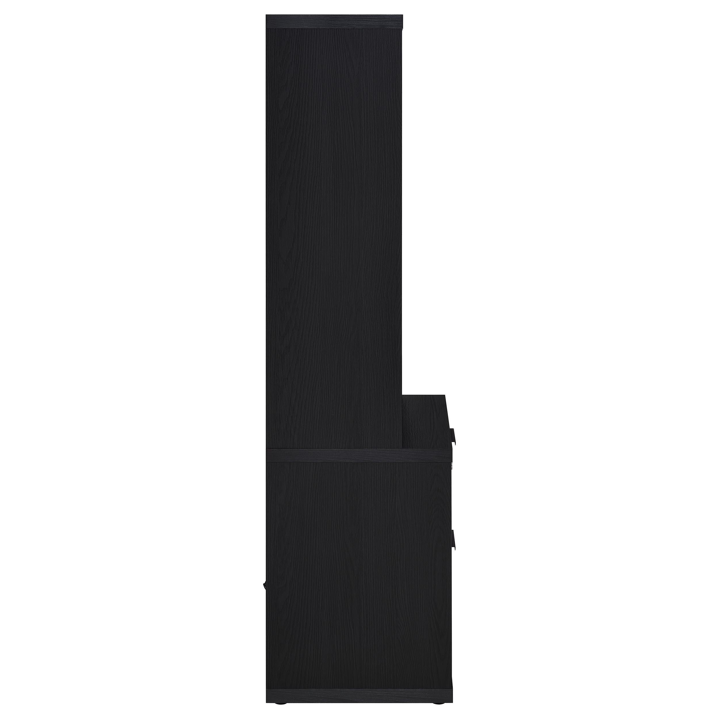 Westpark 3-piece Queen Bedroom Set Bookcase Headboard Black - 315851Q-SET