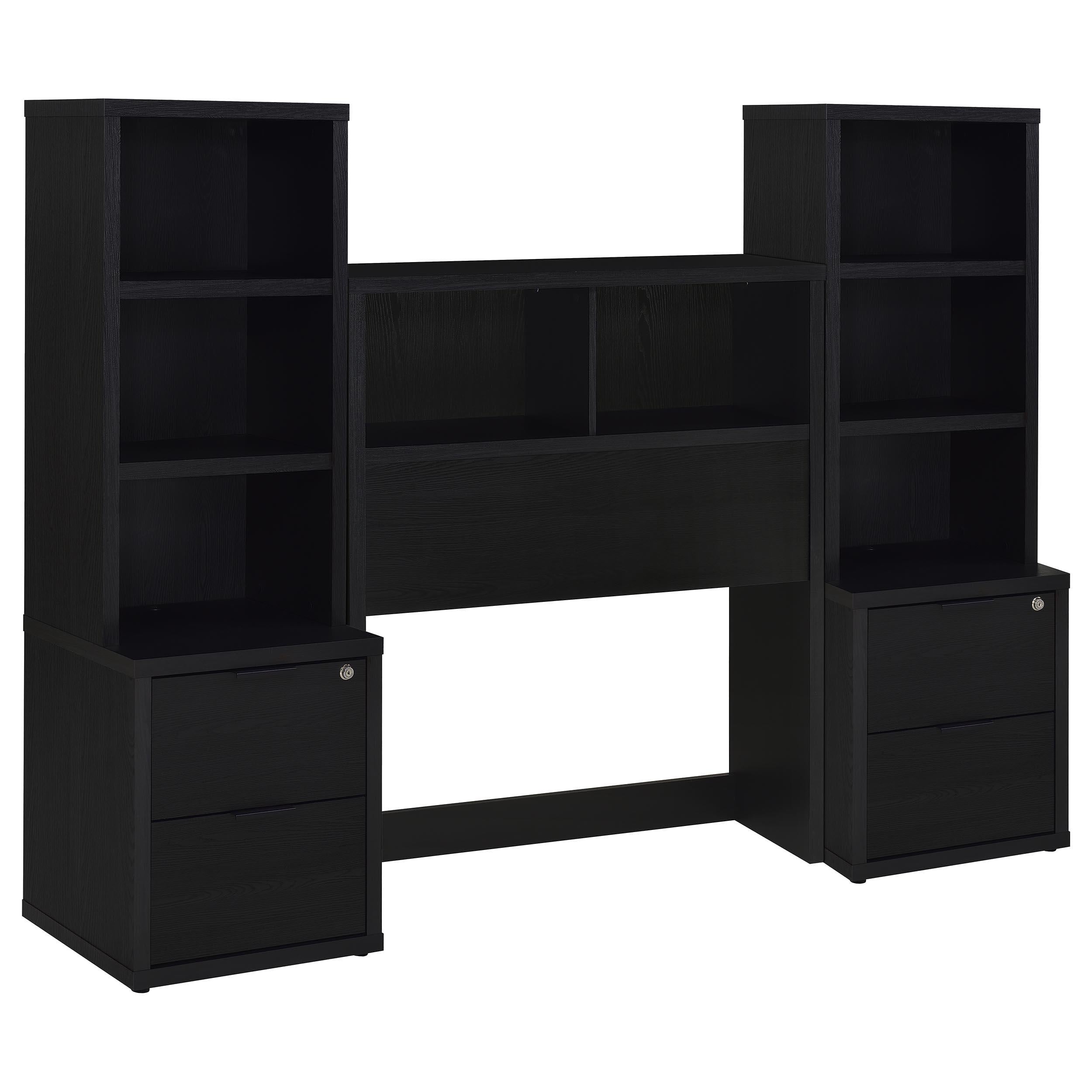 Westpark 3-piece Twin Bedroom Set Bookcase Headboard Black - 315851T-SET
