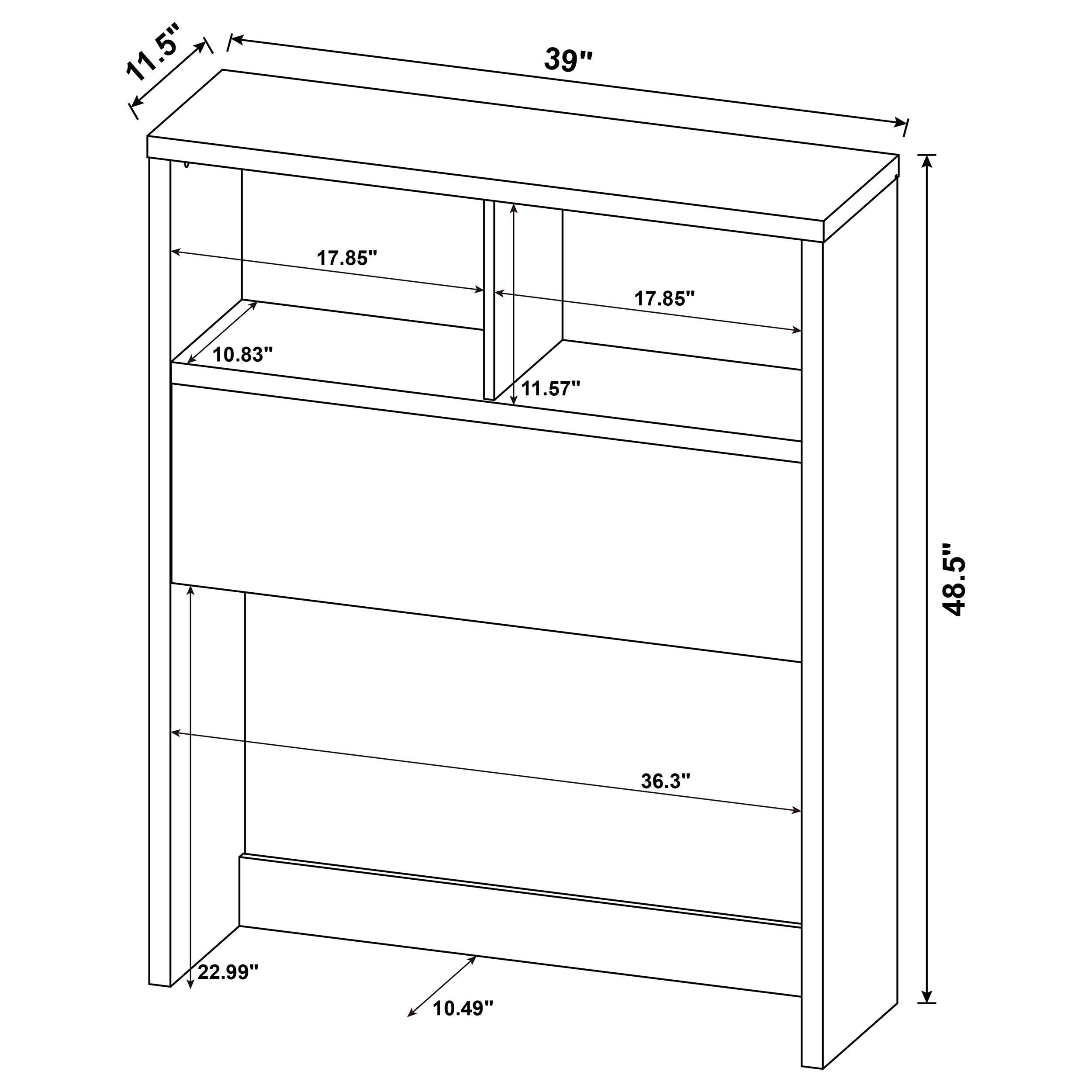 Westpark 3-piece Twin Bedroom Set Bookcase Headboard Mango - 315901T-SET