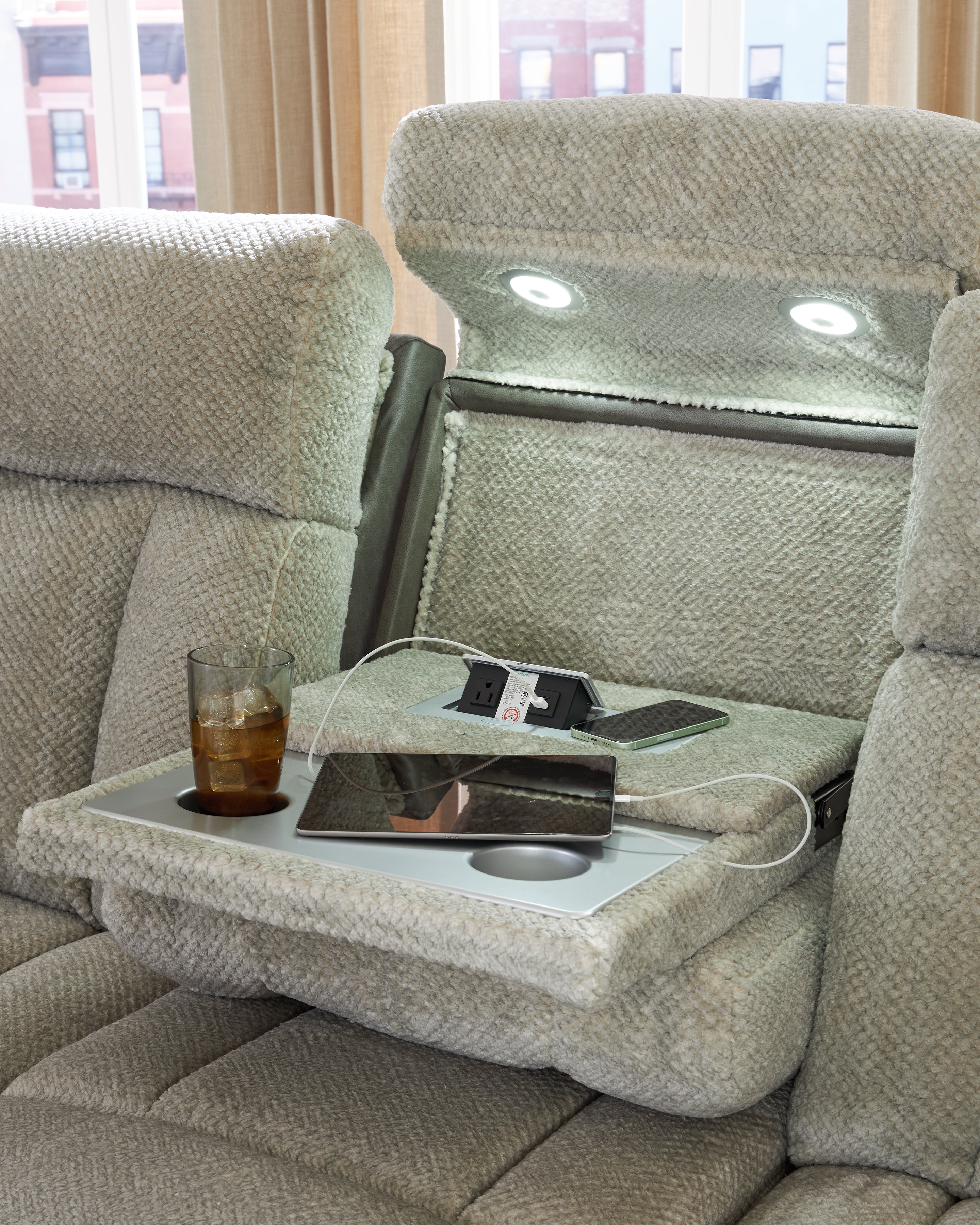 WhipLash Sofa and Loveseat in Sisal from Ashley - Luna Furniture