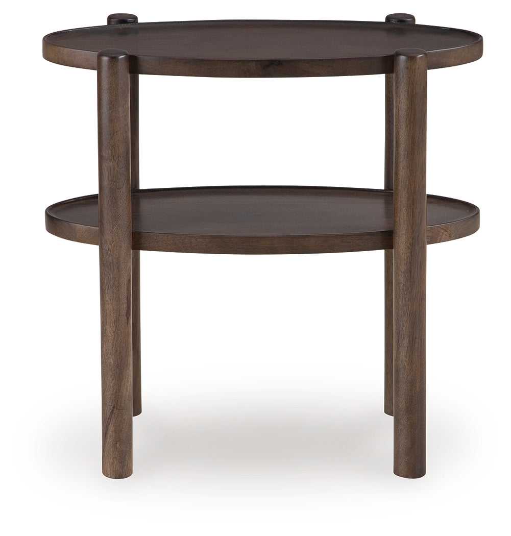 Wiattbury Gray Brown Accent Table - A4000714