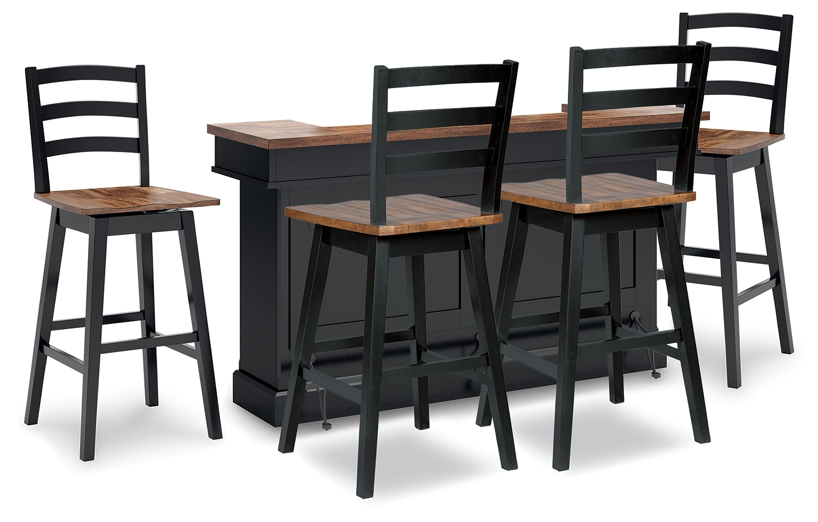Wildenauer Bar Table and 4 Barstools - D634D6