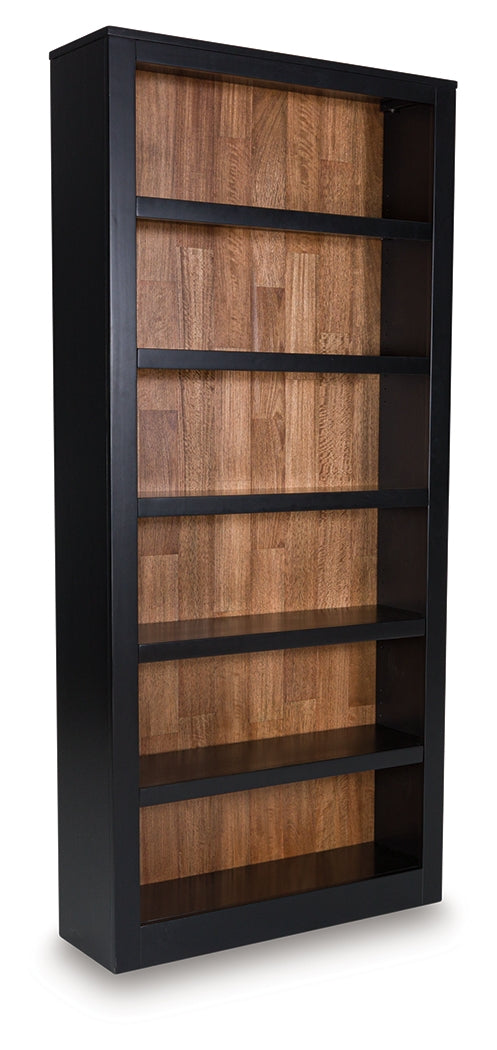 Wildenauer Brown/Black 75" Bookcase - H664-70