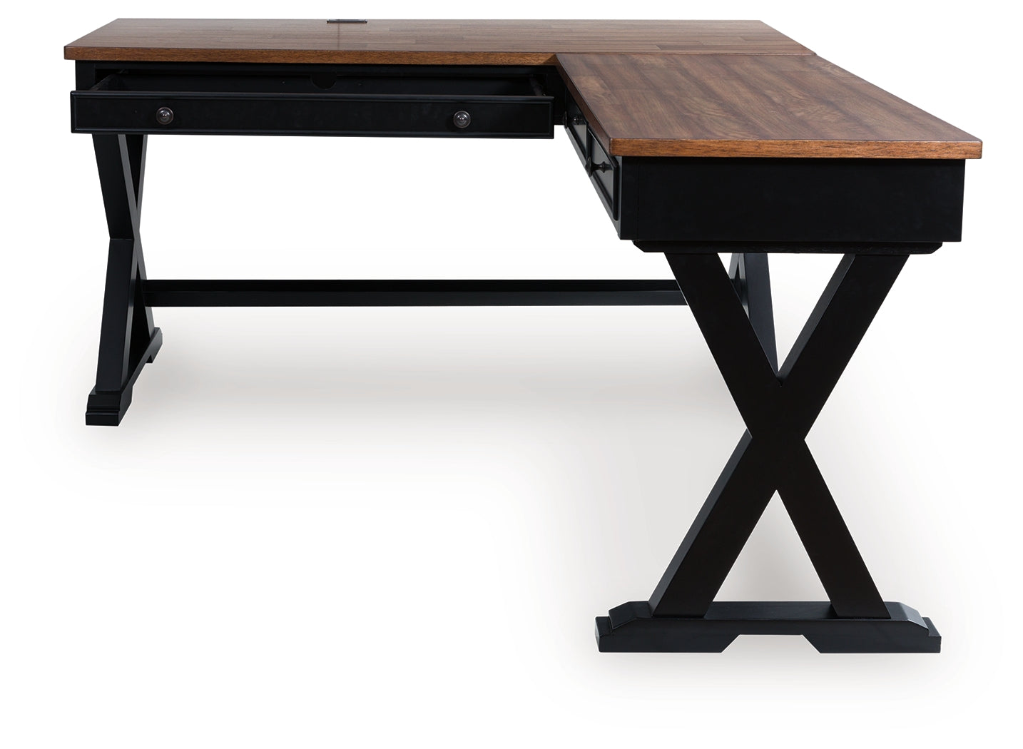 Wildenauer Brown/Black Home Office Desk - H664H2
