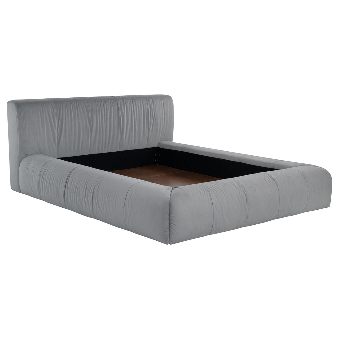 Wilshire Upholstered California King Platform Bed Grey - 315981KW