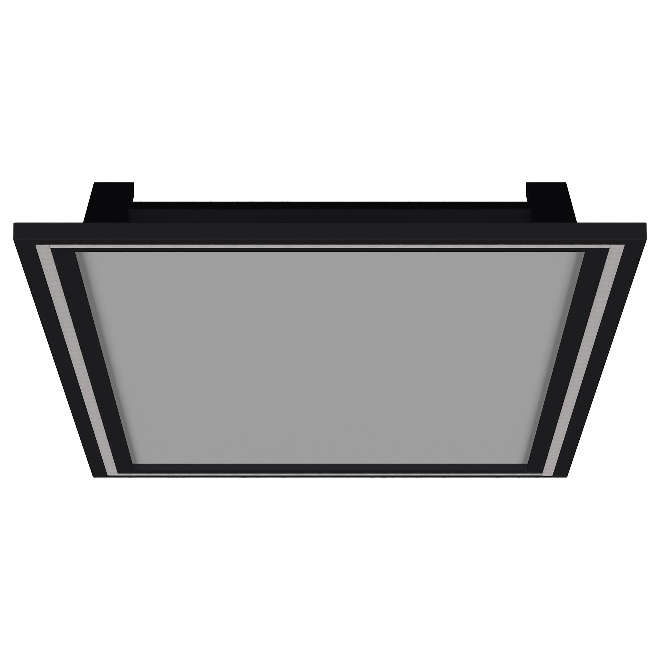 Windrose Full Length Floor Standing Tempered Mirror with LED Lighting Black - 960962