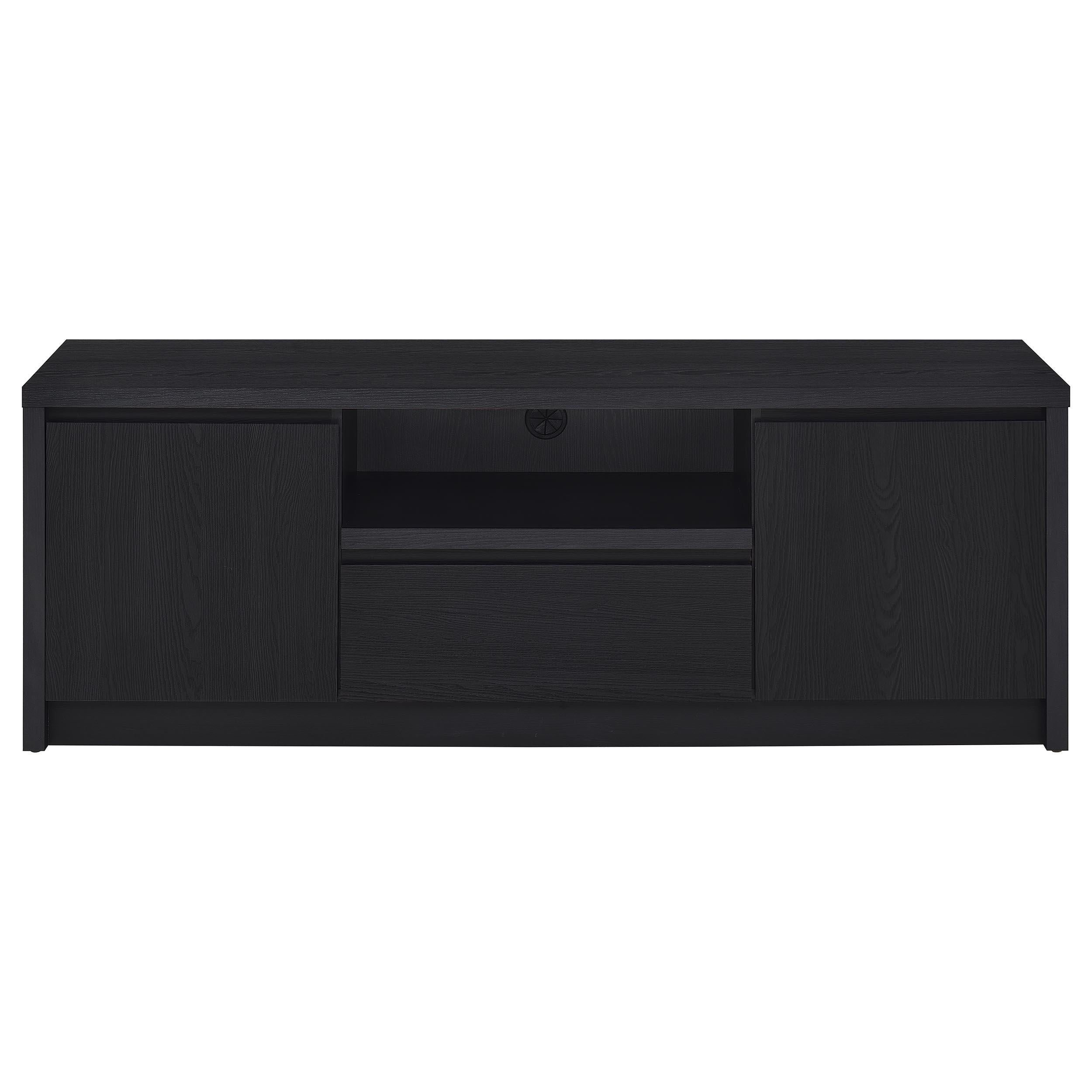 Winfield 3-piece Entertainment Center 60-inch TV Stand Black - 706222-SET