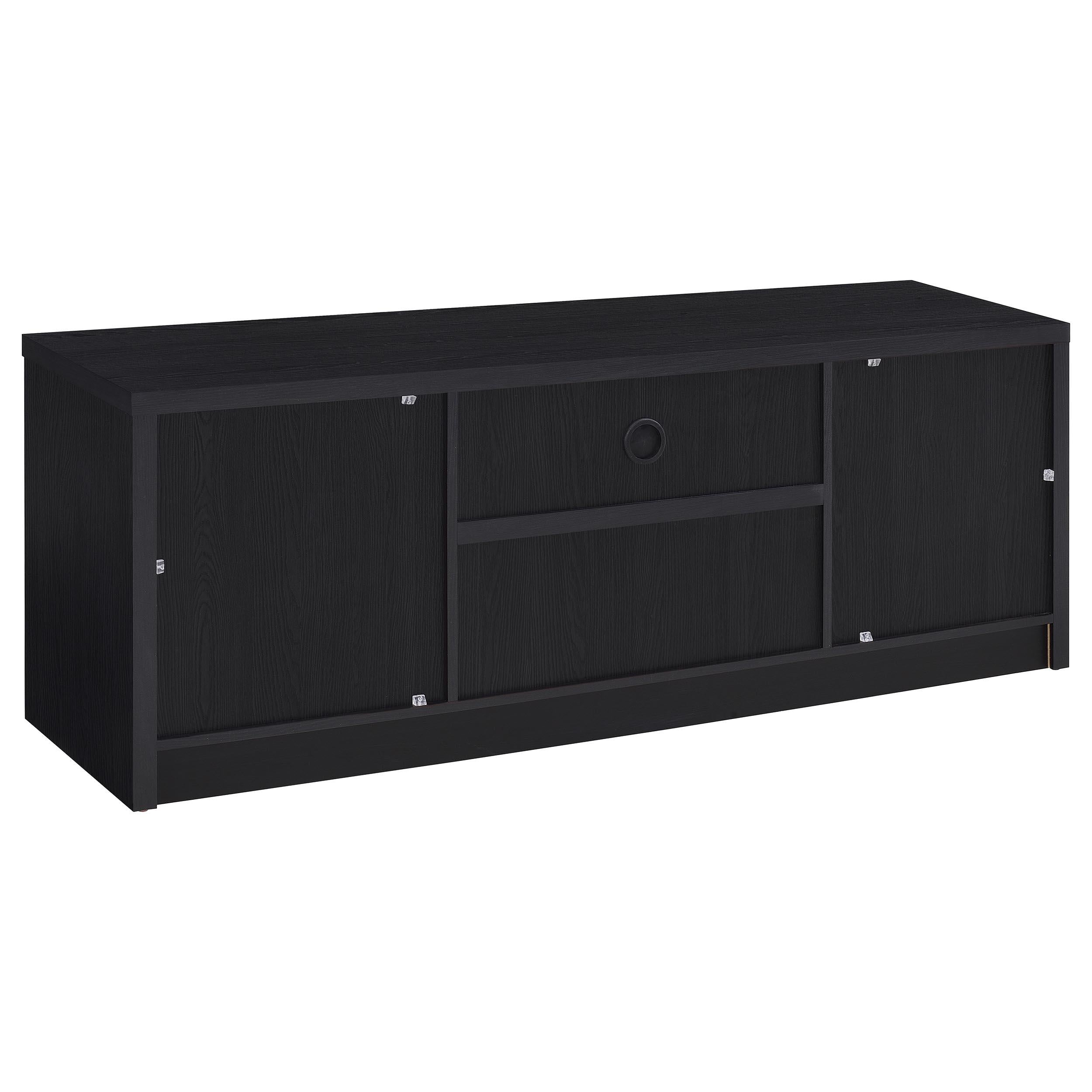 Winfield 3-piece Entertainment Center 60-inch TV Stand Black - 706222-SET