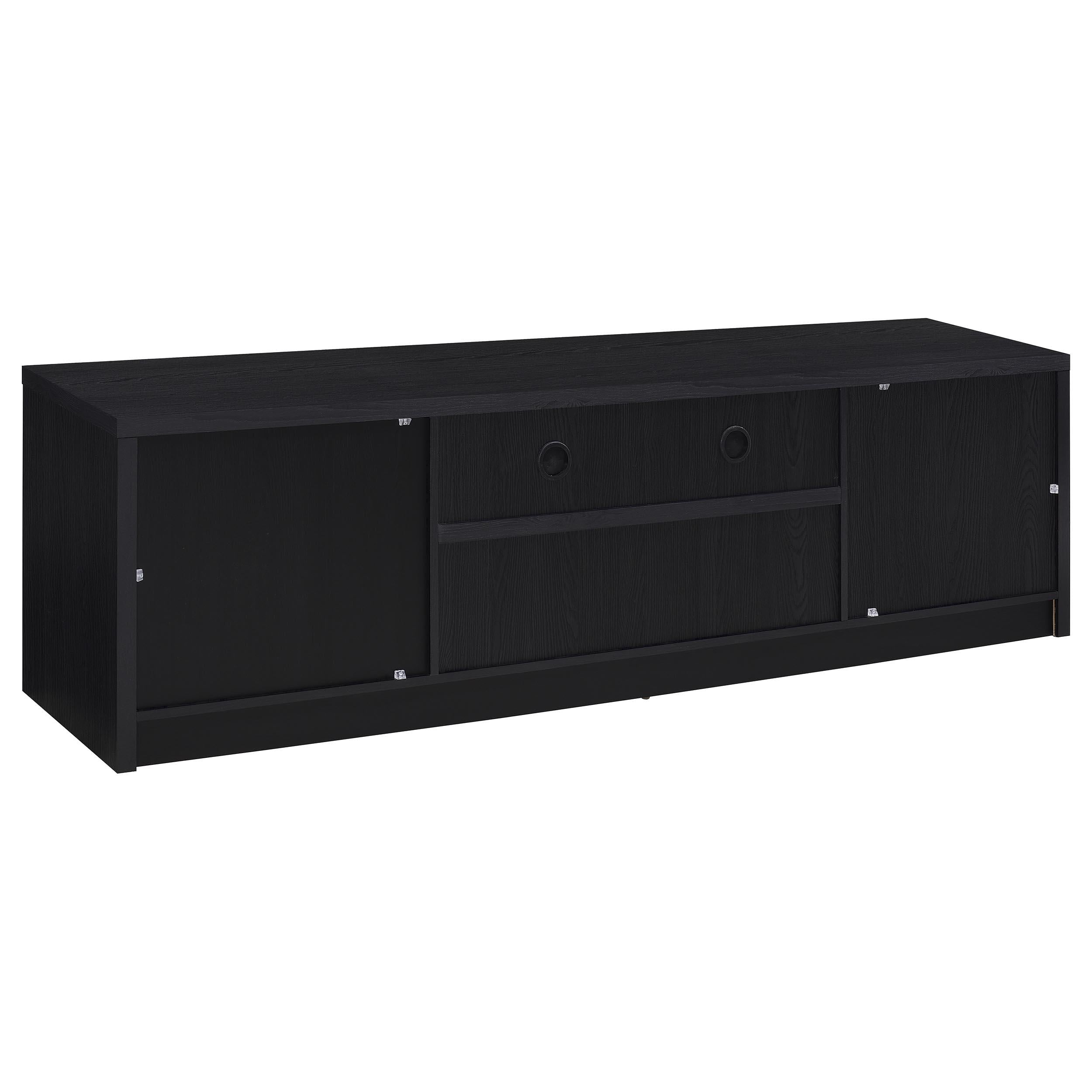Winfield 3-piece Entertainment Center 78-inch TV Stand Black - 706223-SET