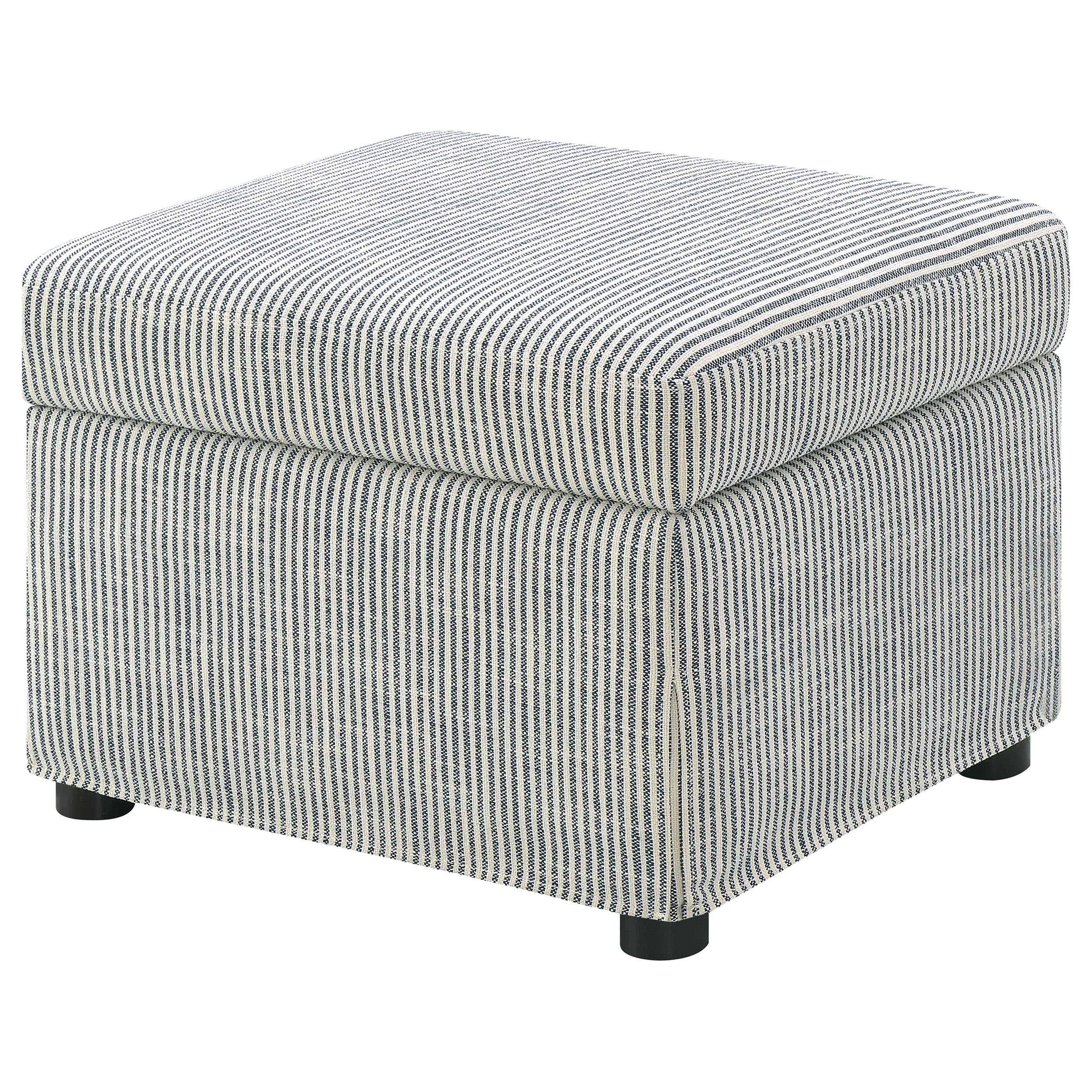 Winter Upholstered Hydraulic Lift Top Storage Ottoman Grey - 904138