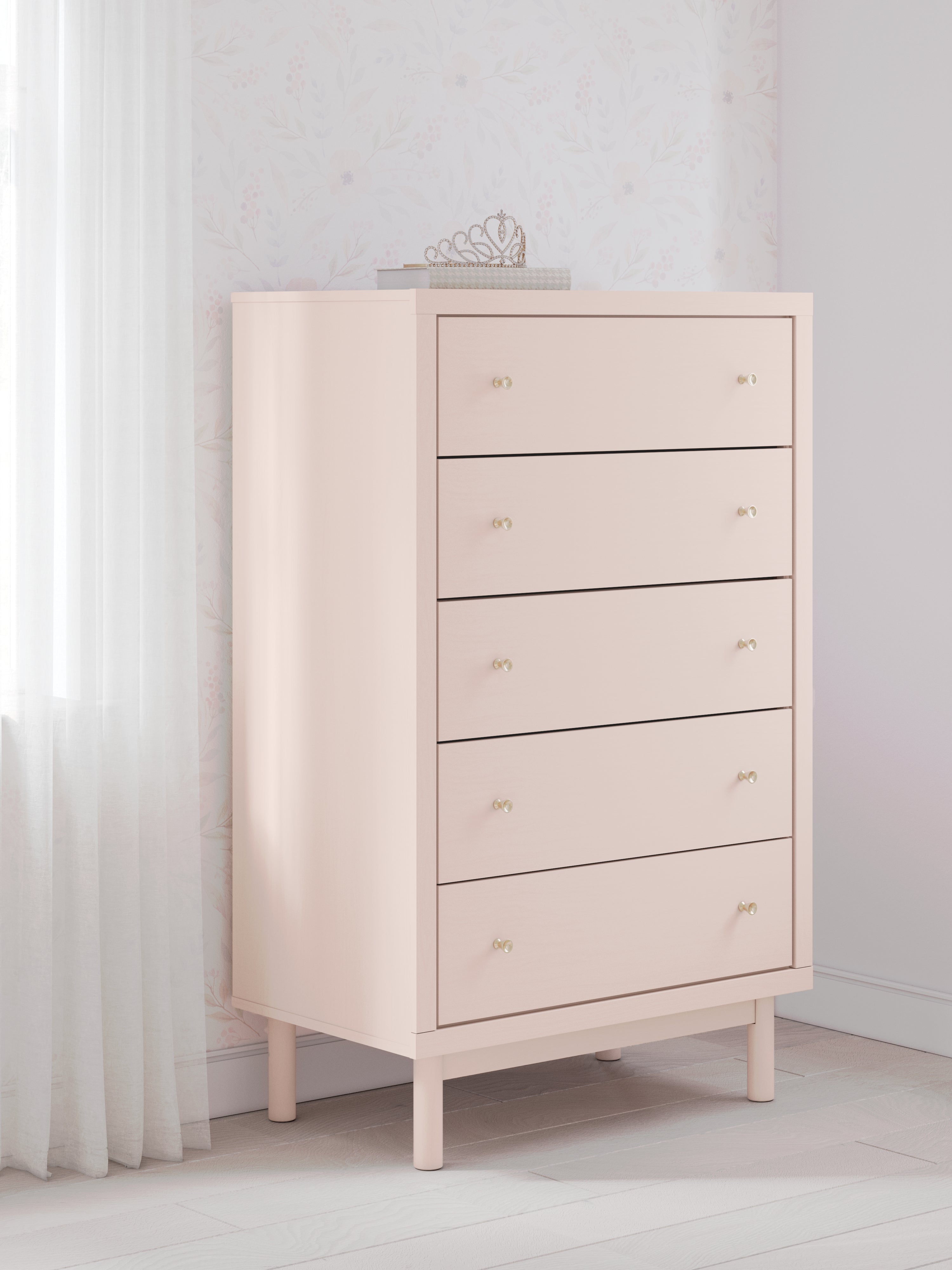 Wistenpine Blush Upholstered Youth Panel Bedroom Set from Ashley - Luna Furniture