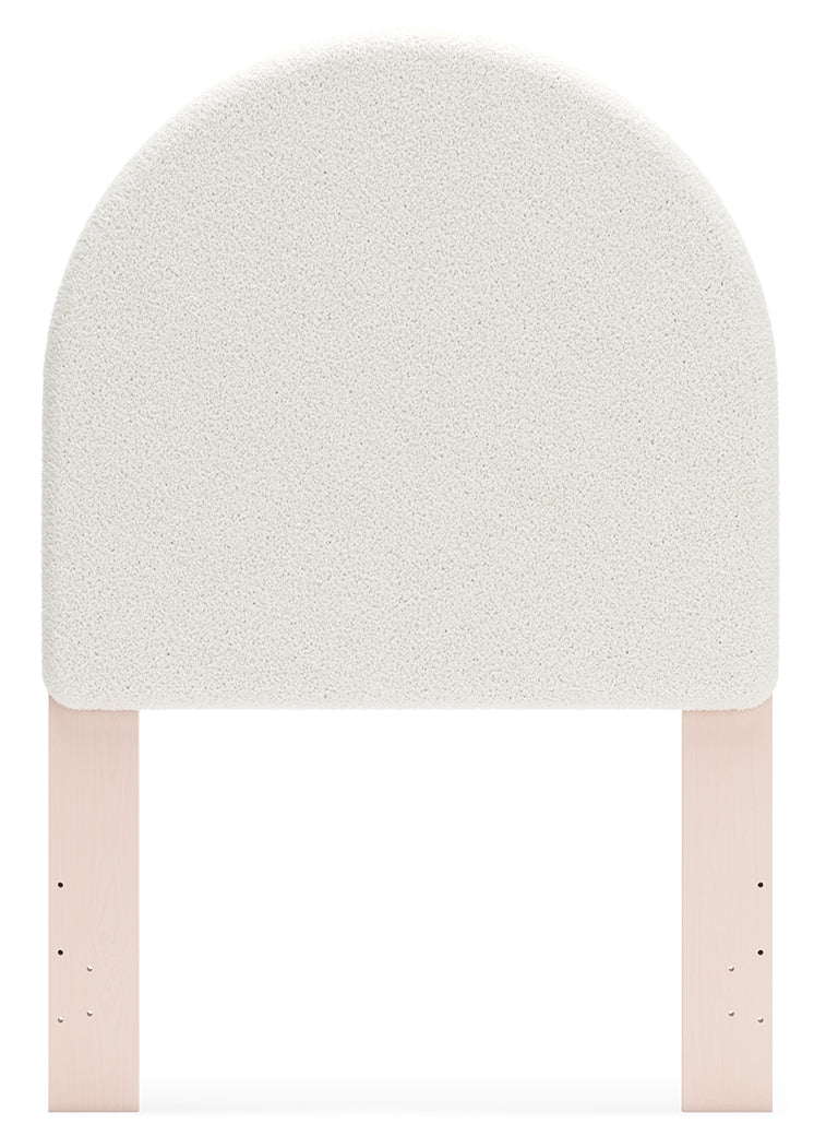 Wistenpine Blush Twin Upholstered Panel Headboard - B1323-53