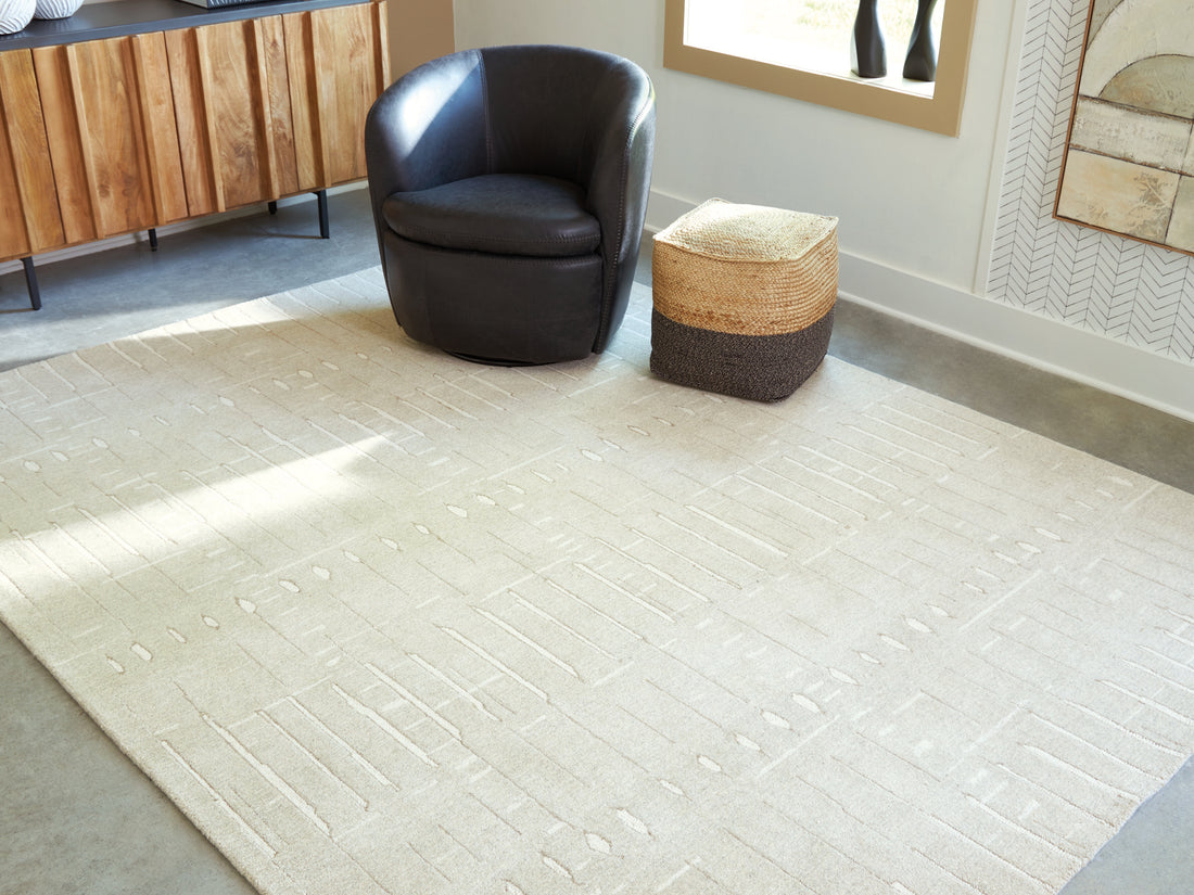 Wolbert Tan/Ivory Large Rug - R407661
