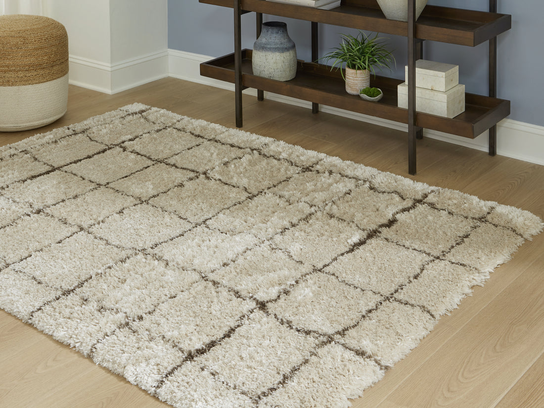 Wrenlow Cream/Brown Large Rug - R407211