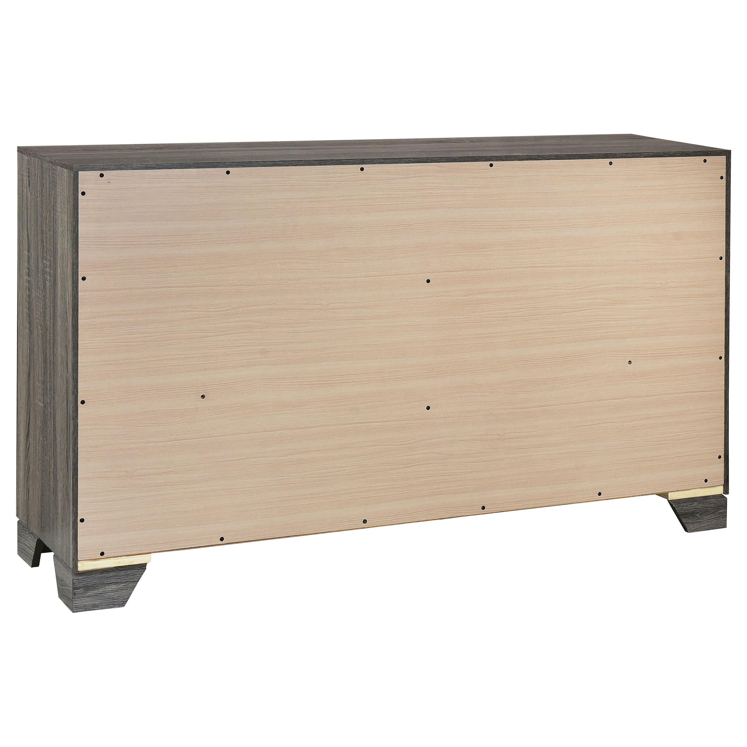 Wright 4-piece California King Bedroom Set Brown Oak - 223341KW-S4