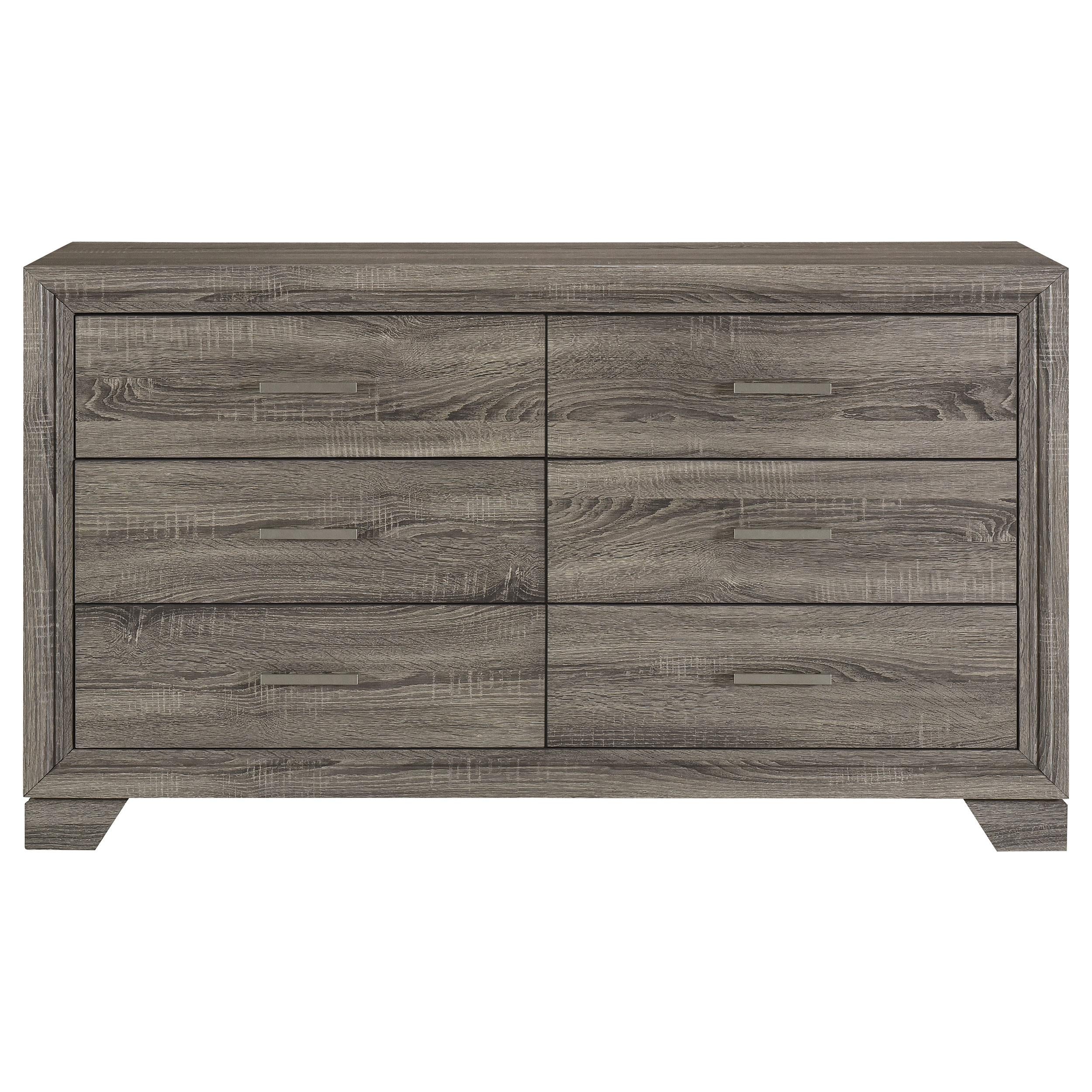 Wright 6-drawer Dresser Cabinet Brown Oak - 223343