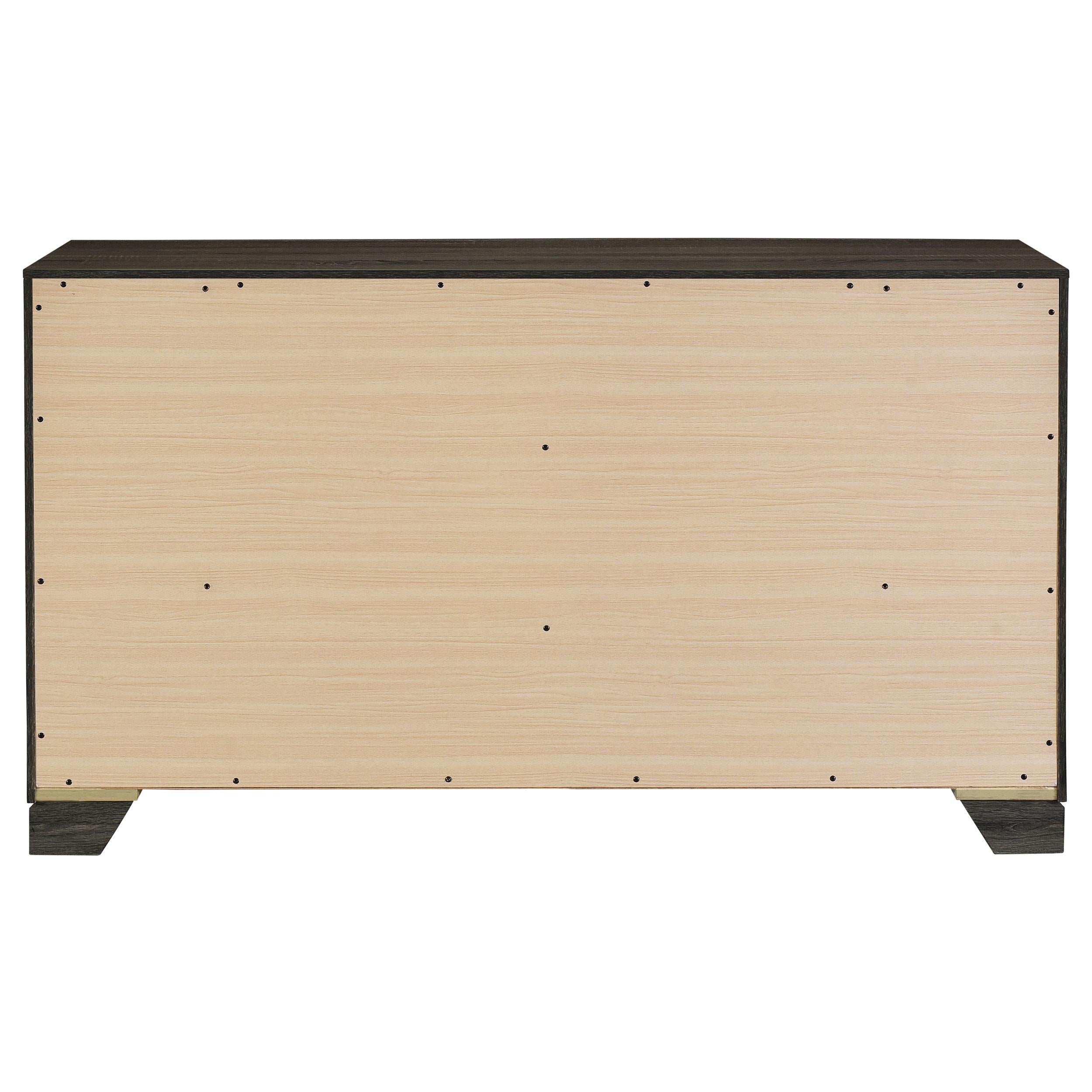 Wright 6-drawer Dresser Cabinet Brown Oak - 223343