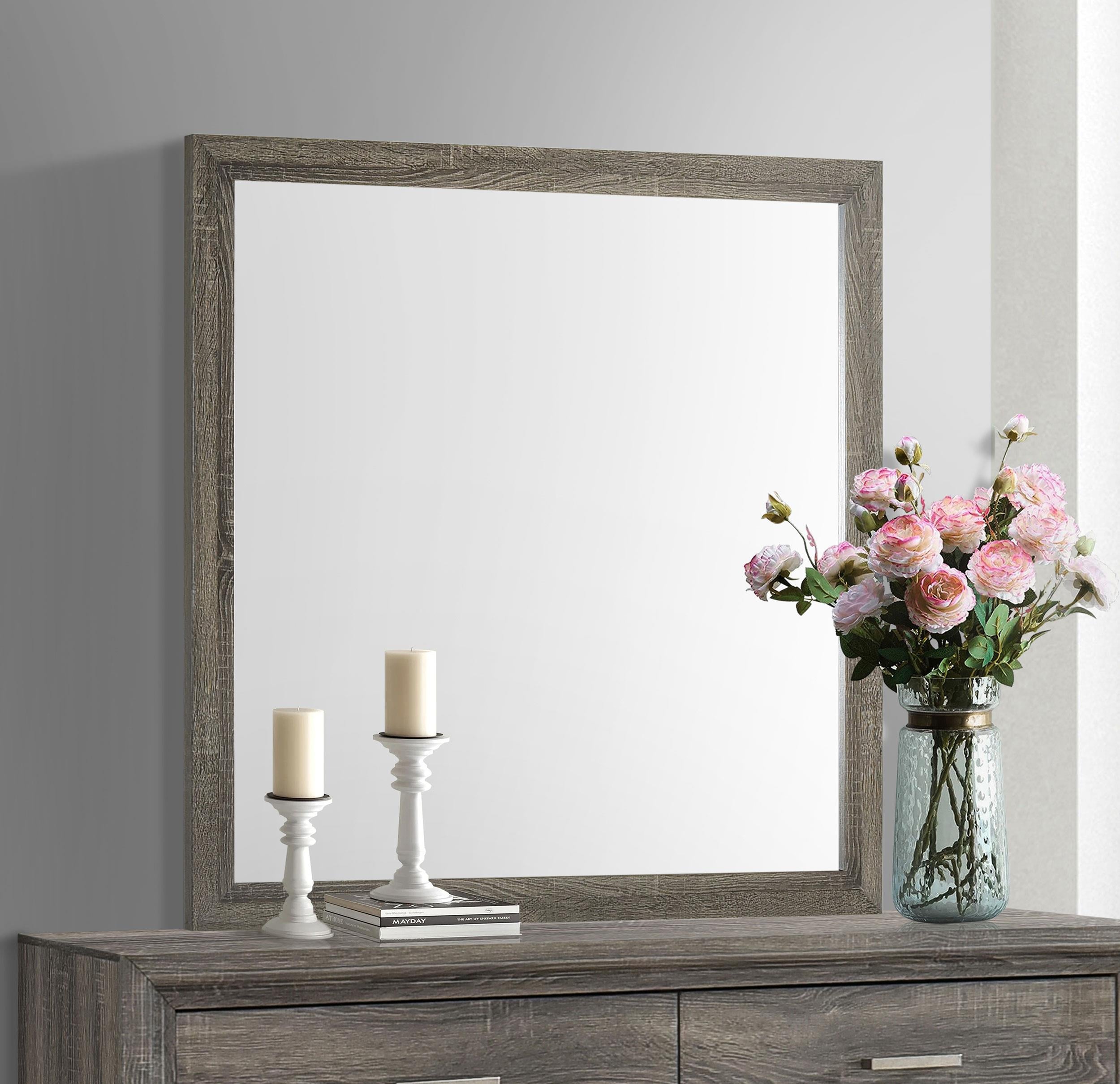 Wright Dresser Mirror Brown Oak - 223344