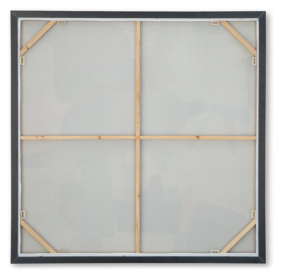 Wynburn White/Blue/Green Wall Art - A8000442