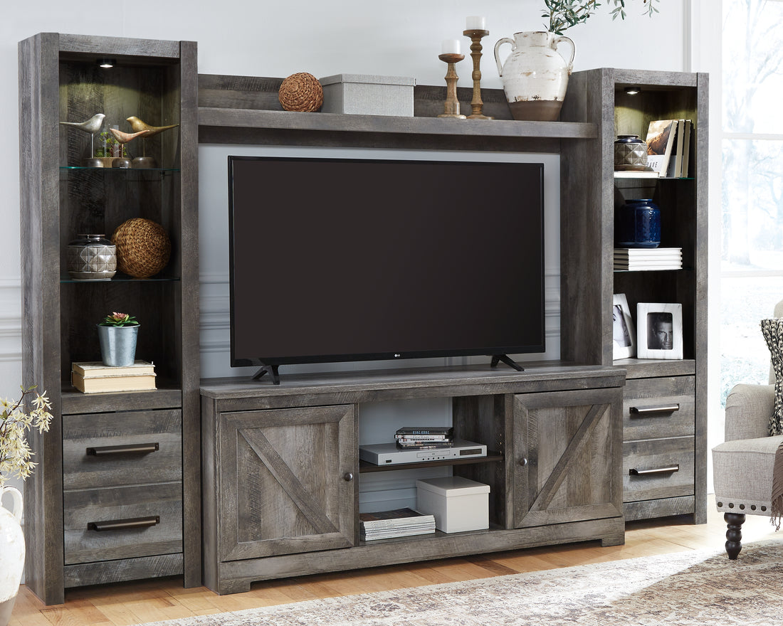 Wynnlow Gray 4-Piece Entertainment Center - W440W2