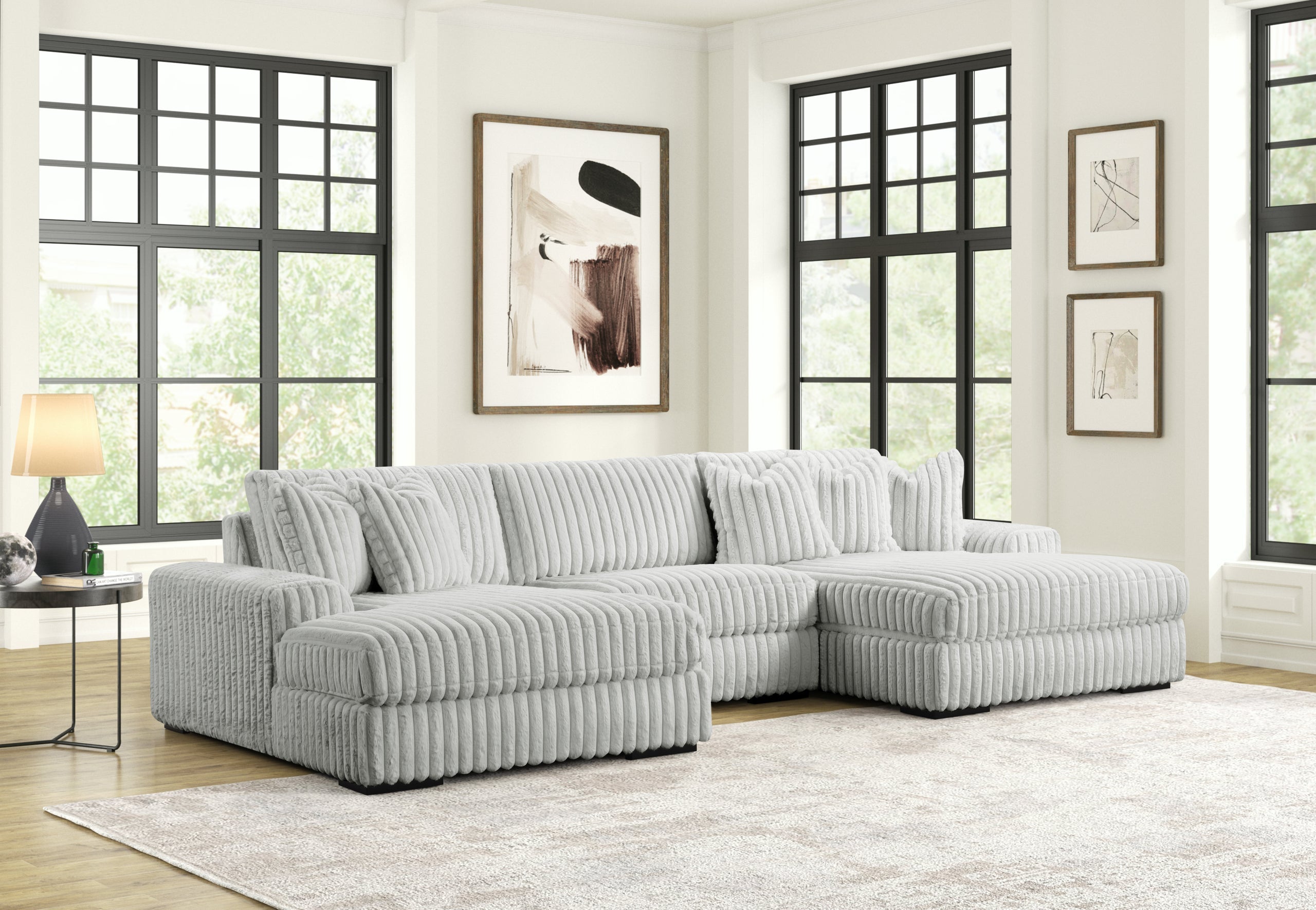 XL SUNDAY2 - GRAY 3PC Sectional - XL SUNDAY2 GRAY