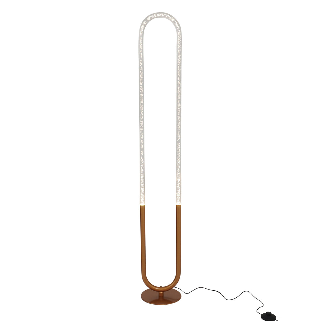 Zeon LED Floor Lamp Coarse Gold and Clear - FLL04104301