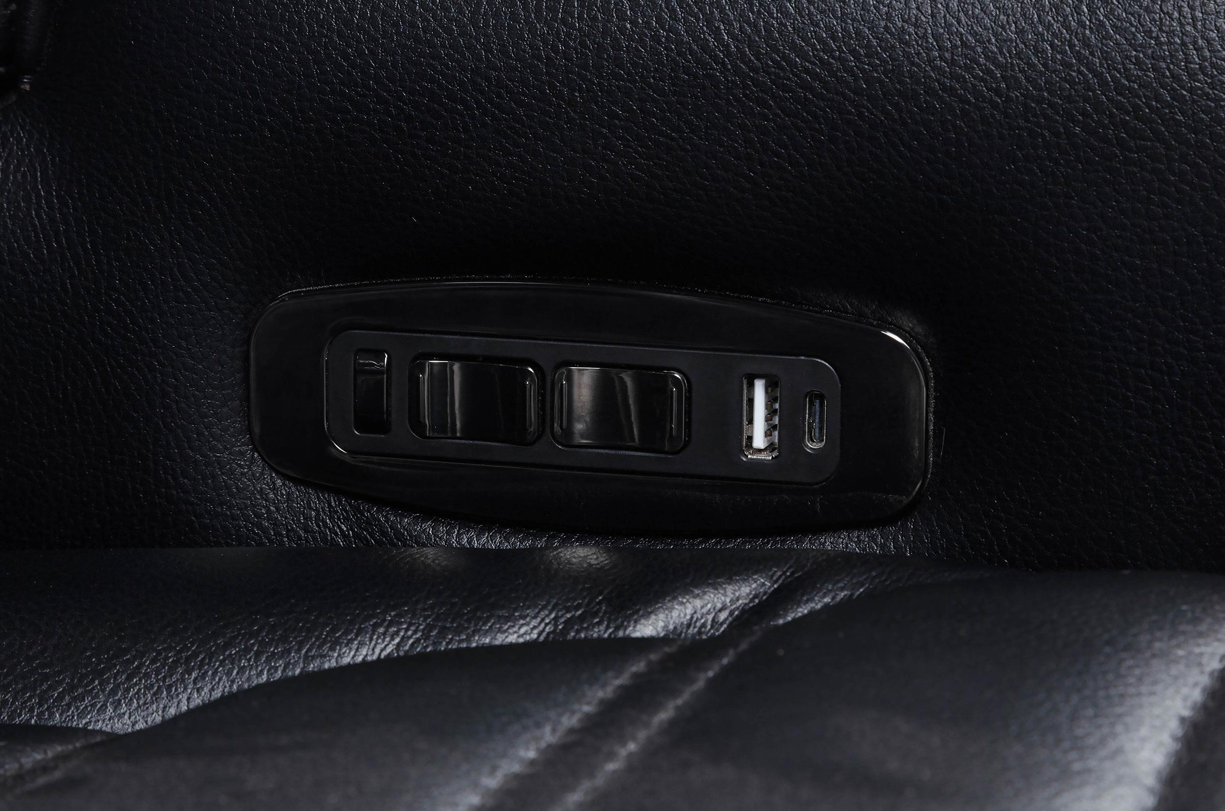 Zuma Faux Leather Dual Power Reclining LED Loveseat Black - 603252PP