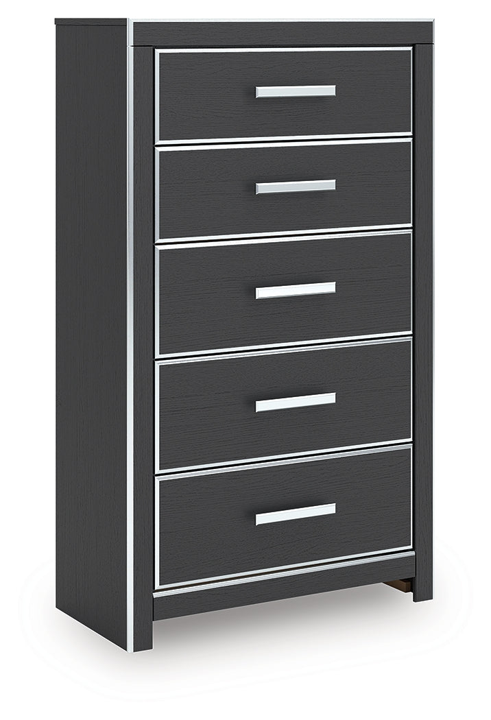 Zuraleus Black Chest of Drawers - PCB3380-46