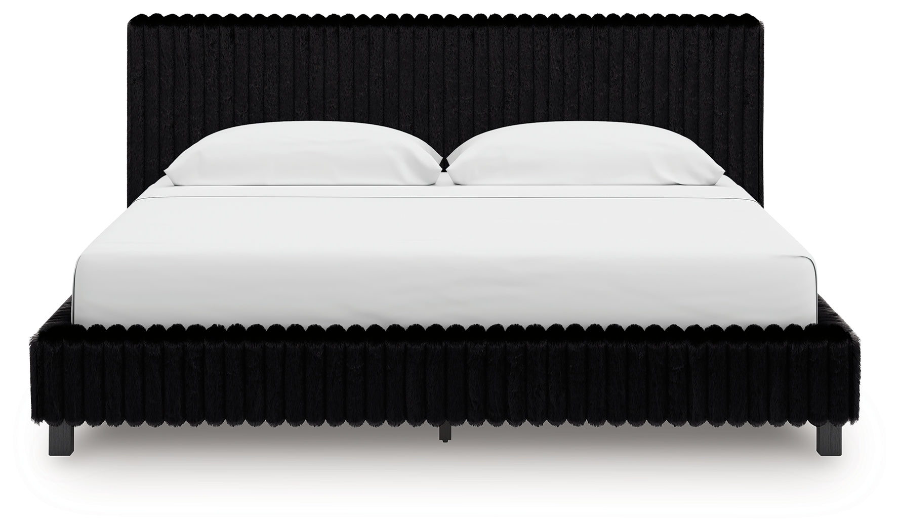 Zuraleus Black King Upholstered Bed - PCB3380B13