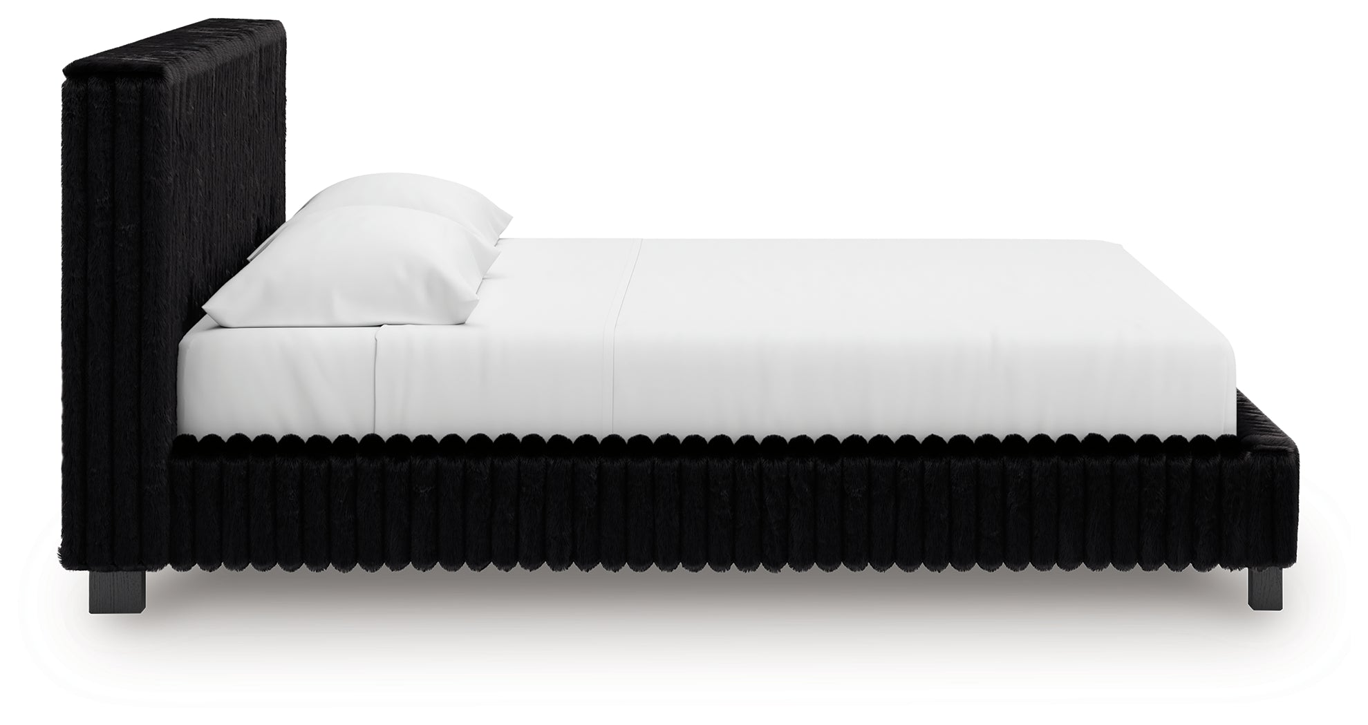 Zuraleus Black King Upholstered Bed - PCB3380B13