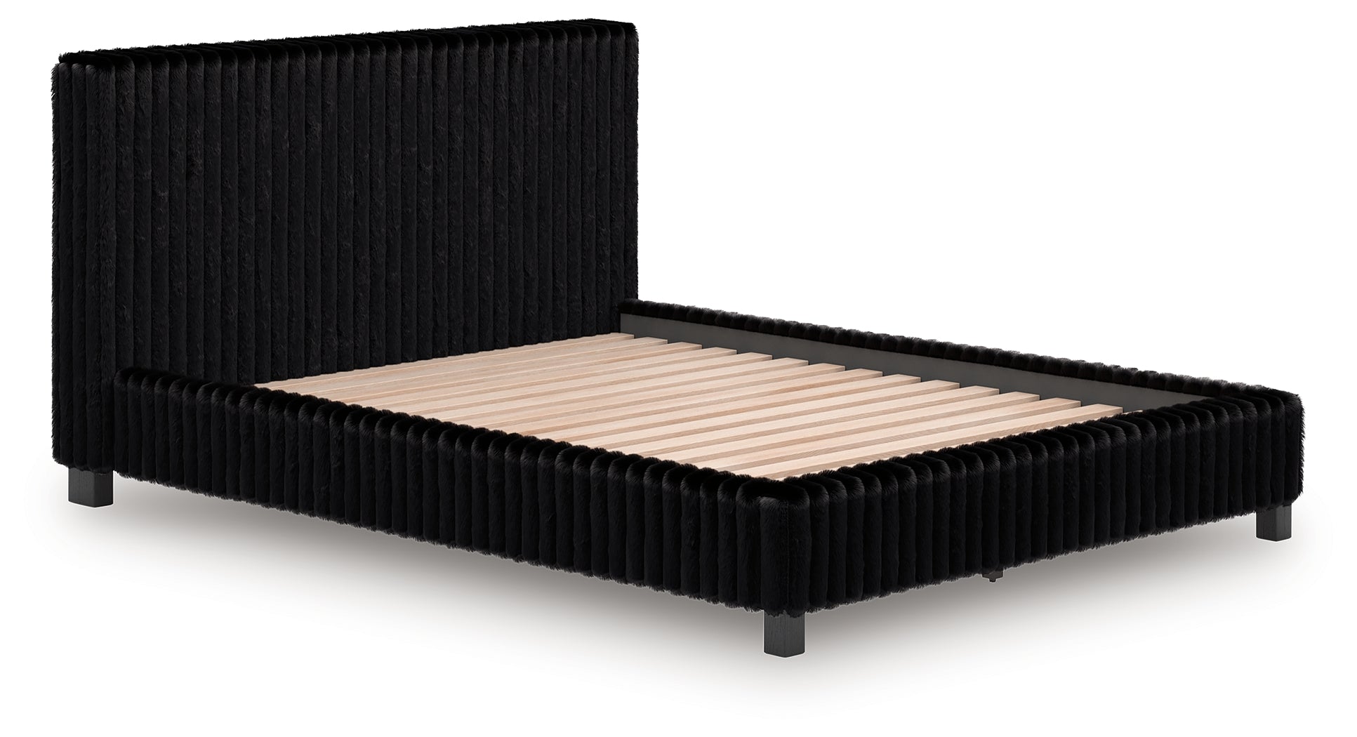 Zuraleus Black Queen Upholstered Bed - PCB3380B8