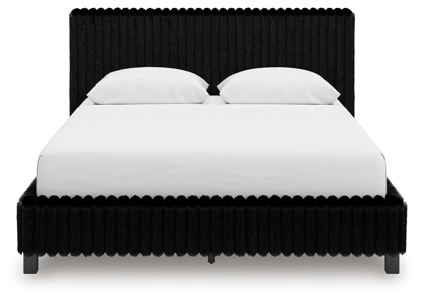 Zuraleus Black Queen Upholstered Bed - PCB3380B8