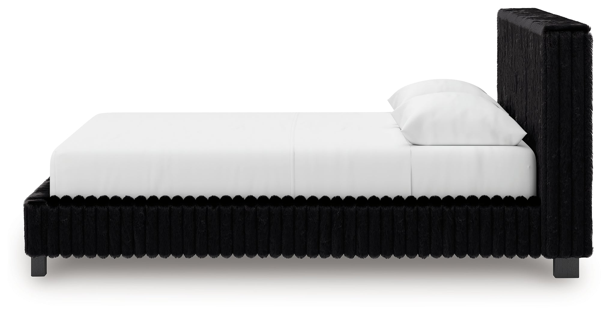 Zuraleus Black Queen Upholstered Bed - PCB3380B8