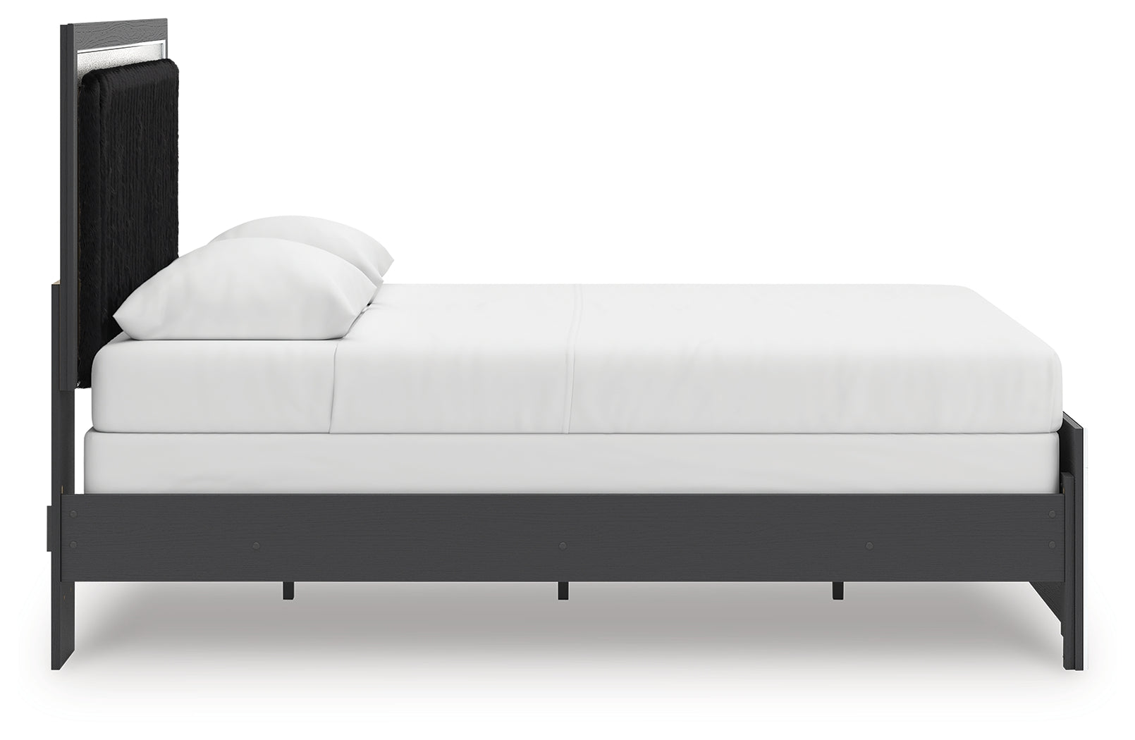Zuraleus Black Queen Upholstered Panel Bed - PCB3380B6