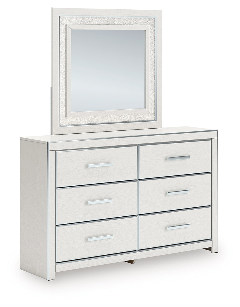 Zuraleus White Dresser and Mirror - PCB3381B1