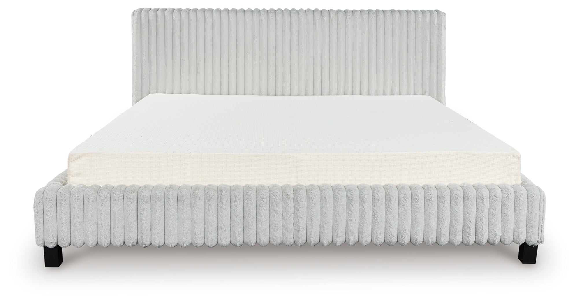 Zuraleus White King Upholstered Bed - PCB3381B13