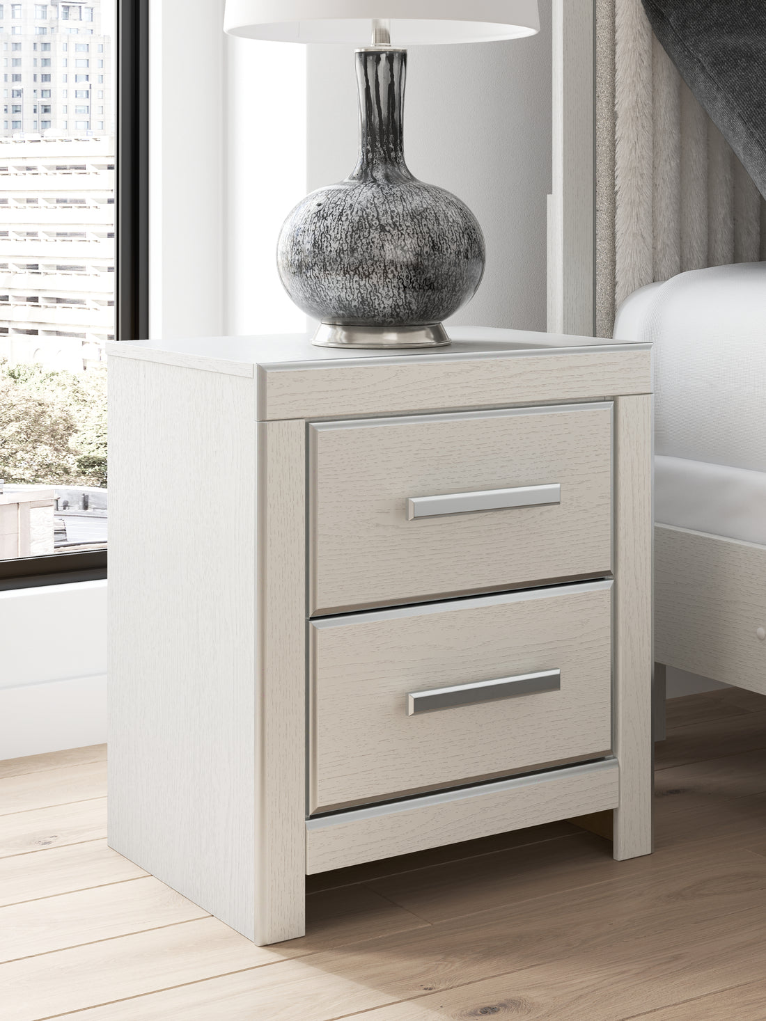 Zuraleus White Nightstand - PCB3381-92