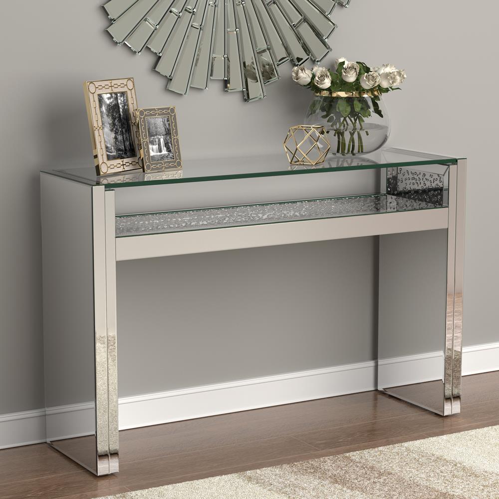 1-Shelf Silver Console Table - 951766 - Bien Home Furniture &amp; Electronics