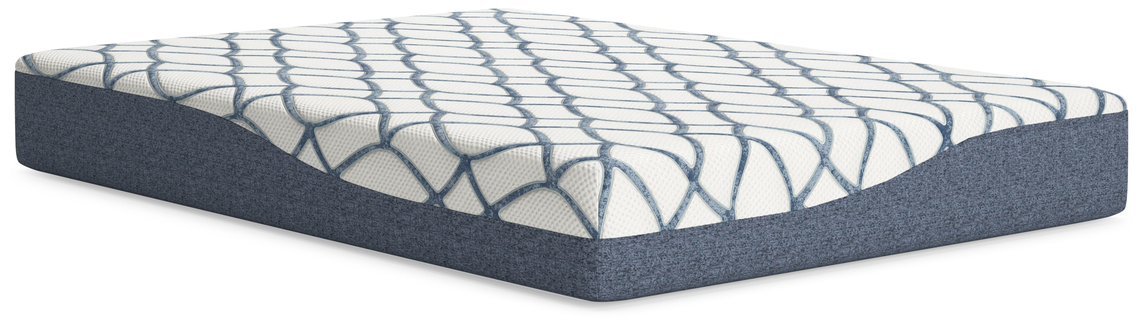 10 Inch Chime Elite 2.0 White/Blue Full Mattress - M42521 - Bien Home Furniture & Electronics