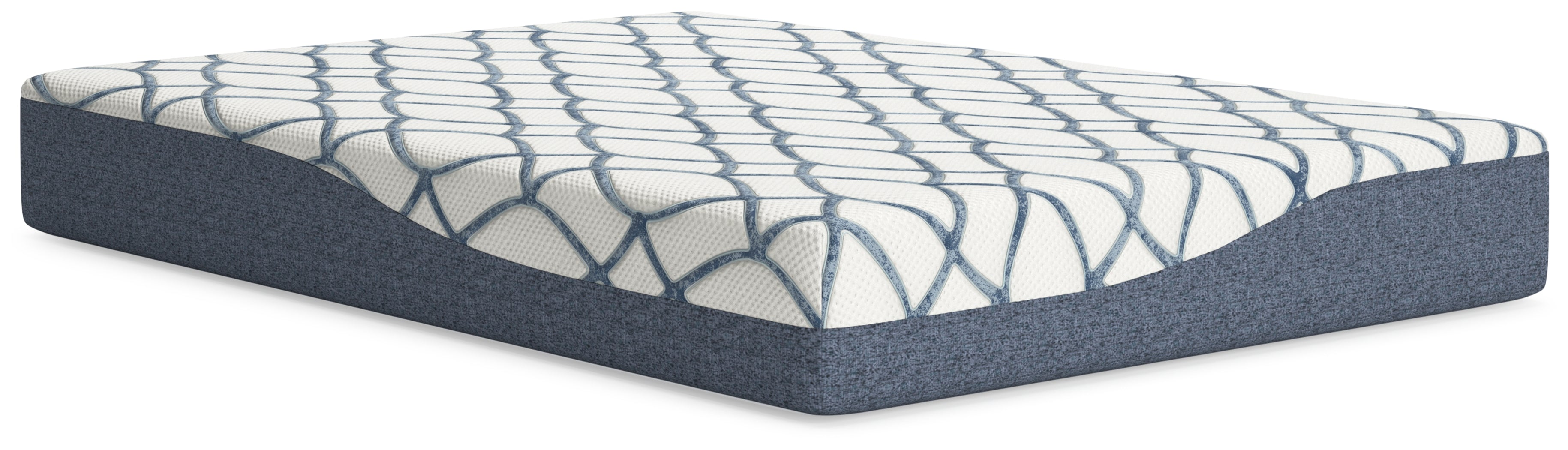 10 Inch Chime Elite 2.0 White/Blue Full Mattress - M42521 - Bien Home Furniture &amp; Electronics