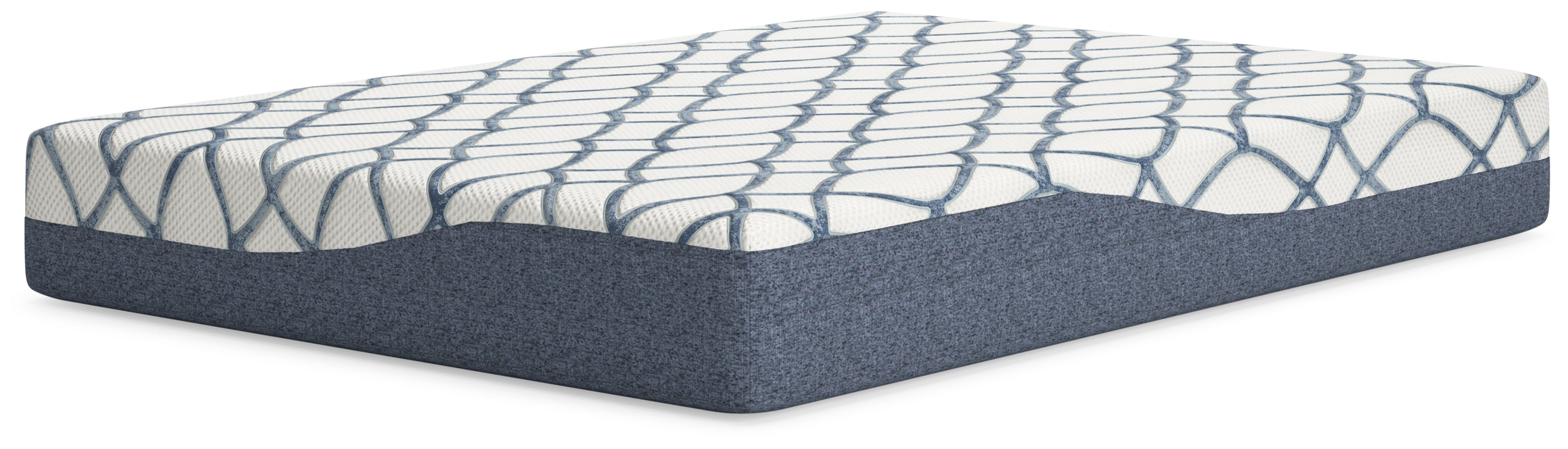 10 Inch Chime Elite 2.0 White/Blue Full Mattress - M42521 - Bien Home Furniture & Electronics