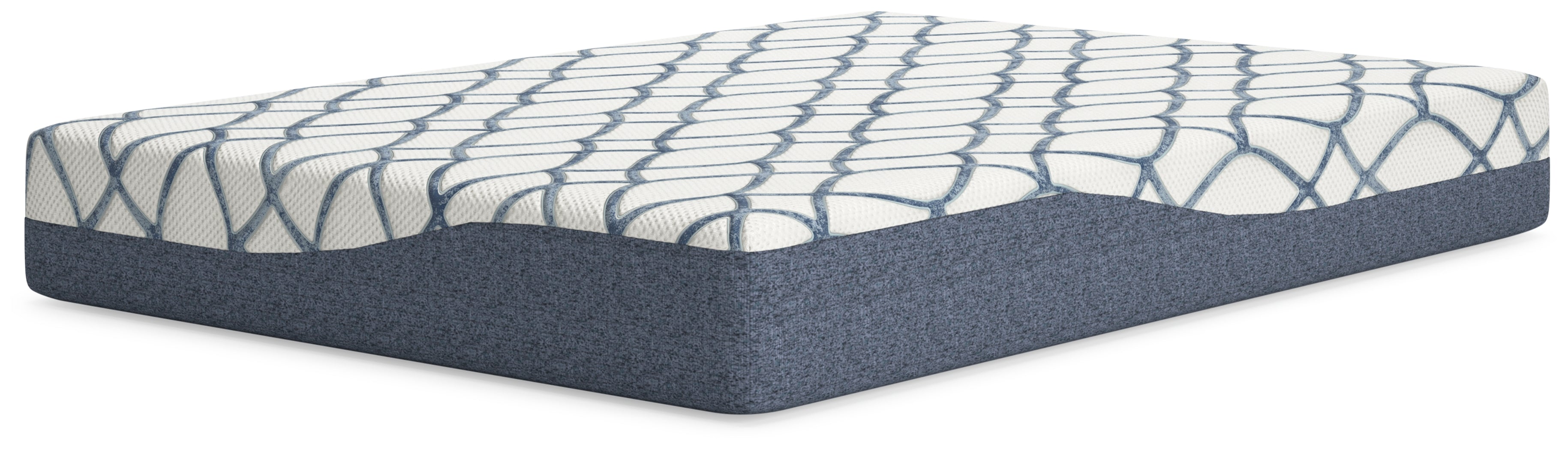 10 Inch Chime Elite 2.0 White/Blue Full Mattress - M42521 - Bien Home Furniture &amp; Electronics