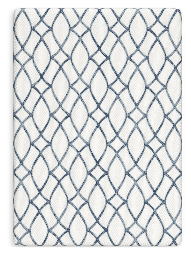 10 Inch Chime Elite 2.0 White/Blue Full Mattress - M42521 - Bien Home Furniture & Electronics